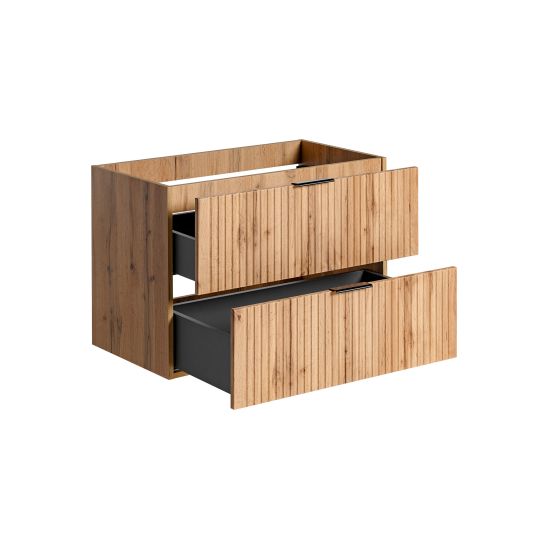 Set Kabinett Comad Adel Oak ADEL OAK 82-80-B-2S, Waschbecken Comad Magic 2 UM-6289MAGIC50DP, NATURE WOTAN 89-80-46 M