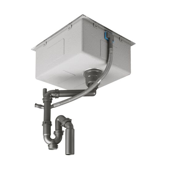 Set Stahlspüle Oltens Hydda 71104100, Reinigungsmittel für Stahlspülen Oltens NanoClean 89600000