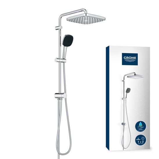 Set Duschset Grohe Vitalio Comfort 26698001, Duschbatterie Grohe Start Edge 24197001