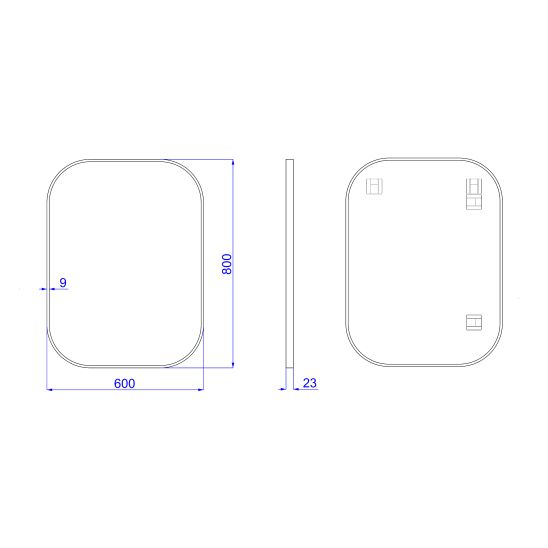 Set Spiegel Dubiel Vitrum Luis 5905241012841, Leuchter Rabalux Oliro 75052
