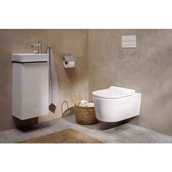 Set WC-Becken Hansgrohe EluPura S 62024450, Toilletensitz Hansgrohe EluPura Original S 60148450