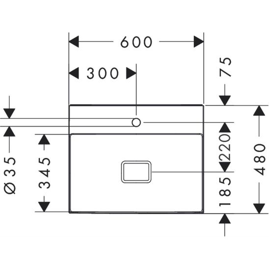 Set Waschbecken Hansgrohe Xevolos E 61092450, Kabinett Hansgrohe Xilesa E 54253760