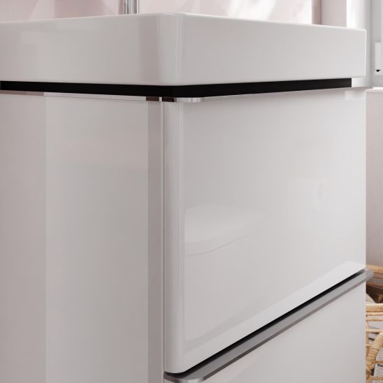 Set Kabinett Hansgrohe Xelu Q 54019000, Waschbecken Hansgrohe Xelu Q 61013450