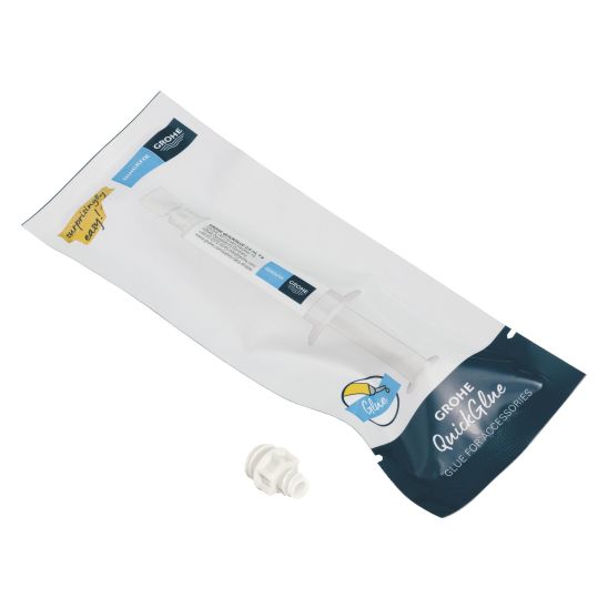 Set Klopapierhalterung Grohe Start 412002430, Kleber Grohe QuickGlue 41127000