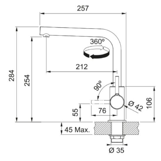 Set Stahlspüle Franke Box 127.0369.916, Küchenarmatur Franke Lina 115.0693.230