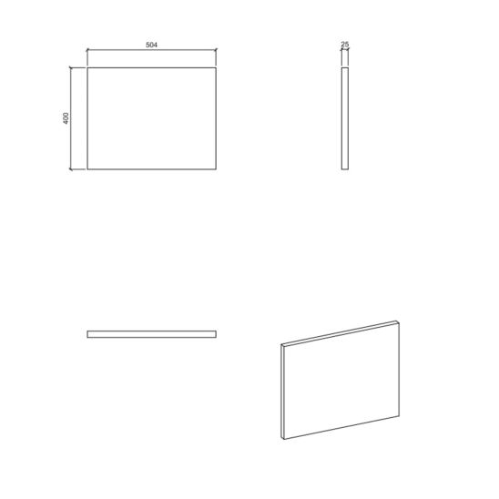 Set Kabinett Comad Nova White NOVA WHITE 82-50-2S, Arbeitsplatte Comad Nova Oak NOVA OAK A 89-50