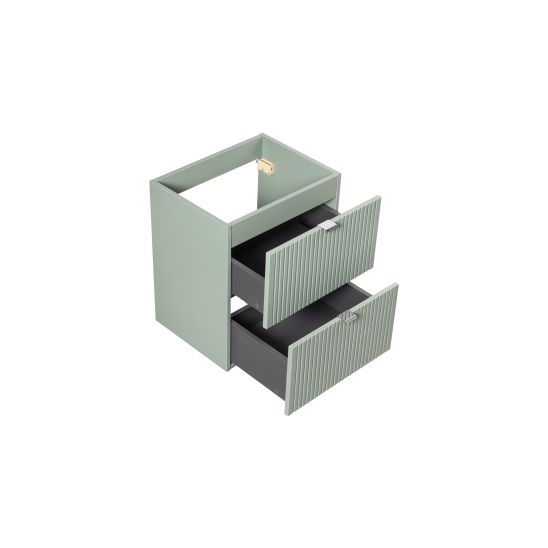 Set Kabinett Comad Line Reed Green LINE REED GREEN D 82-50-2S, Waschbecken Comad Dance White UM2050RBDANCE50DP