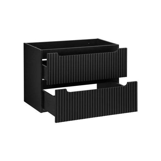 Set Kabinett Comad Nova Black NOVA BLACK D2 82-80-2S, Waschbecken Comad Sky 3 SKY 3 80CM DP (E-8099-3-80)