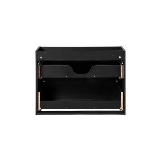 Set Kabinett Comad Nova Black NOVA BLACK D2 82-80-2S, Waschbecken Comad Sky 3 SKY 3 80CM DP (E-8099-3-80)