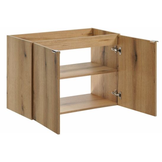 Set Unterschrank Comad Nova Oak NOVA OAK A 82-80-2D, Waschbecken Comad Beyond BEYOND 5 WHITE ( E-6564 ), NOVA WHITE 89-80