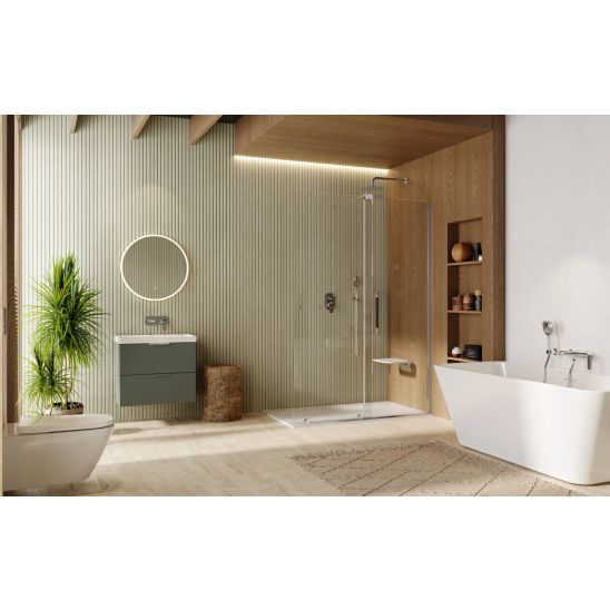 Set Montagesatz Excellent Ortigo KAEX.5012.1014.CR, Duschtüren Excellent Ortigo KAEX.5007.01.1200.LP1/2, KAEX.5007.01.1200.LP2/2, KAEX.5022800, KAEX.5022.CR