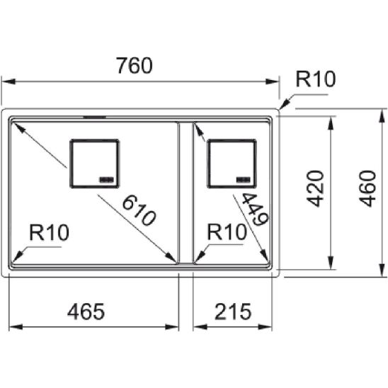 Set Küchenarmatur Franke Pescara 360 115.0545.136, Granitspüle Franke Kanon 125.0721.162