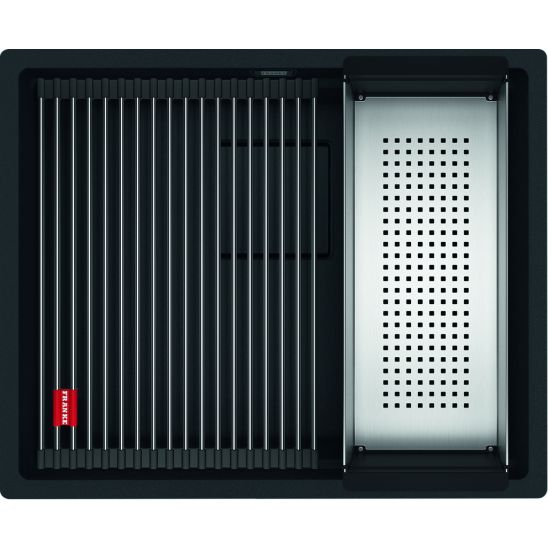 Set Granitspüle Franke Kanon 125.0721.150, Küchenarmatur Franke Lina 115.0626.053