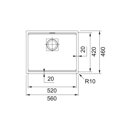 Set Granitspüle Franke Kanon 125.0721.150, Küchenarmatur Franke Lina 115.0626.053