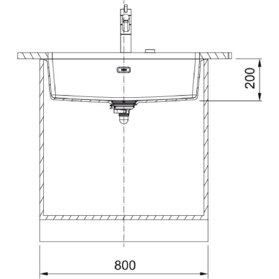 Set Granitspüle Franke Maris 125.0716.377, Küchenarmatur Franke Pescara L Slide-In 115.0538.940