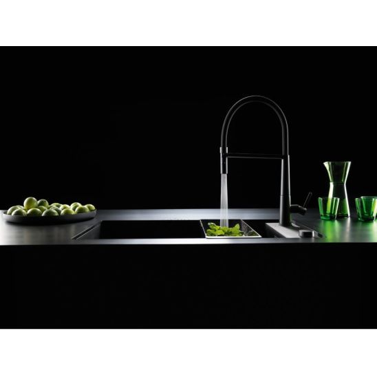 Set Küchenarmatur Franke Icon Semi-Pro 115.0690.598, Flüssigkeitsspender Franke Active SM 119.0547.906