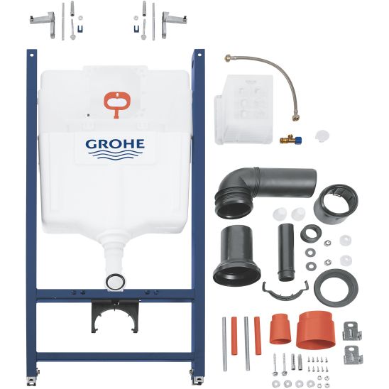 Set Unterputzrahmen Grohe Solido 38971000, WC-Becken mit Absenkautomatik-Sitz Hagser Beno HGR10000042