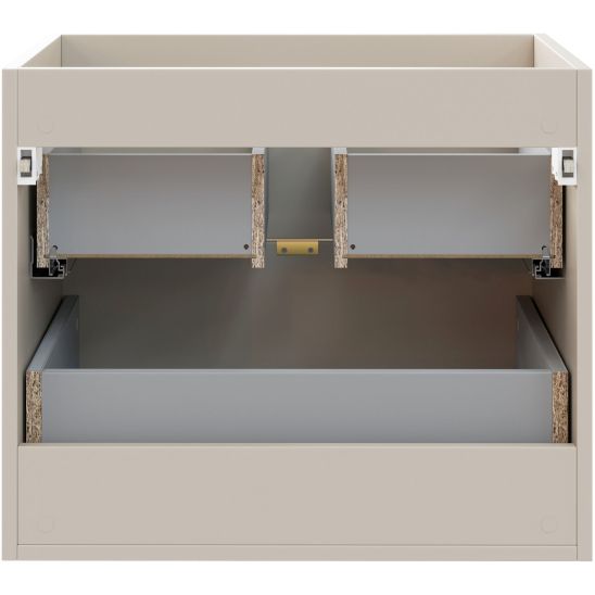 Set Kabinett Comad Dalia Cashmere DALIA CASHMERE 82-60-46-2S, Naphtha-Arbeitsplatte Comad Nordic Cremona CREMONA 89-60-46 M