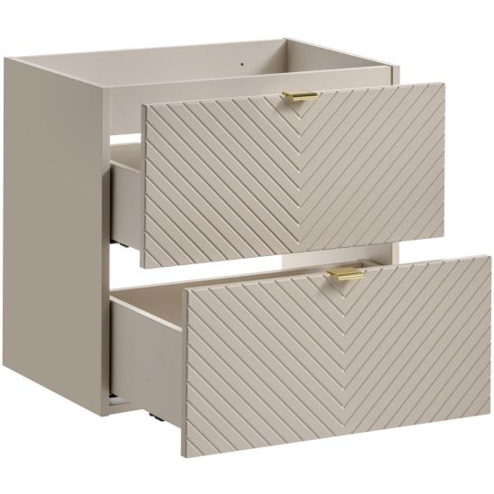 Set Kabinett Comad Viva Cashmere VIVA CASHMERE 82-60-2S, Waschbecken Comad Dance White UM-2060RB DANCE 60-DP