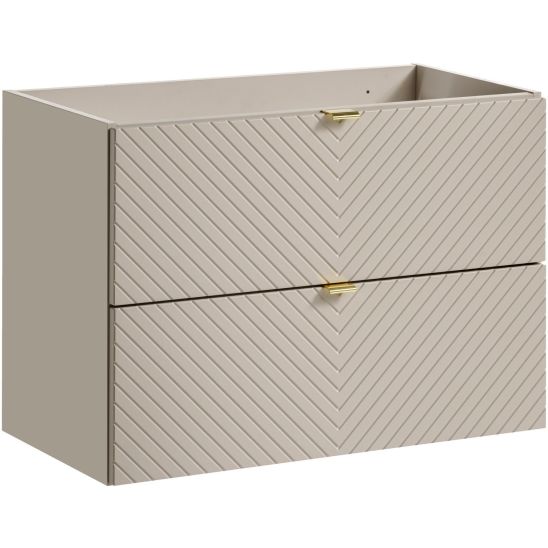 Set Kabinett Comad Viva Cashmere VIVA CASHMERE 82-80-2S, Waschbecken Comad Lola UN-LOLA-GW, NOVA OAK A 89-80