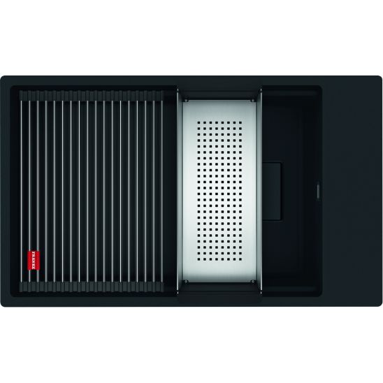 Set Granitspüle Franke Kanon 125.0721.161, Küchenarmatur Franke Lina 115.0626.053