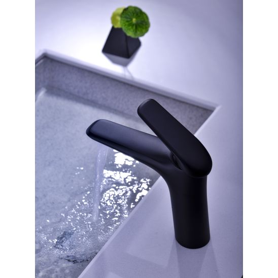 Set Badschrank Comad Dorothy Ristretto DOROTHY RISTRETTO 82-60-46-2S, Waschbecken Comad Go GO60/DP-8095, NIAGARA UM 03 BLACK 86001B