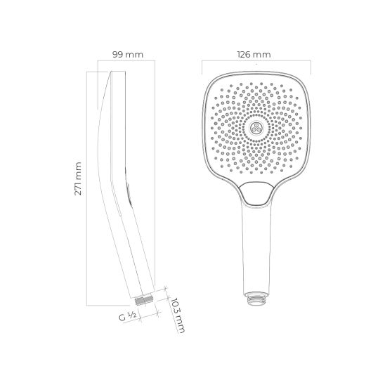 Set Badewannen- und Duscharmatur Oltens Rann 34111300, Kopfbrause Oltens Vann 37008300, 39403300, 39100300, 37108300, 39304300, 37200300