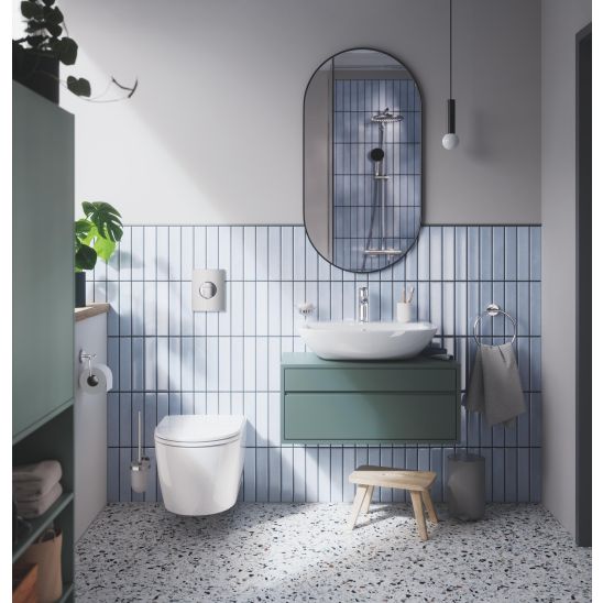 Set WC-Becken mit Absenkautomatik-Sitz Grohe Start 103848SH00, Unterputzrahmen Grohe Solido 38971000, 38966KV0
