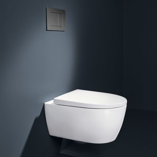 Set WC-Becken mit Absenkautomatik-Sitz Geberit iCon 503.046.00.1, Unterputzrahmen Geberit Duofix 111.320.00.6, 111.815.00.1, 156.050.00.1