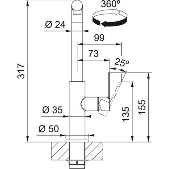 Set Küchenarmatur Franke Maris Slim L Pull-Out 115.0728.394, Flüssigkeitsspender Franke Active SM 119.0547.906