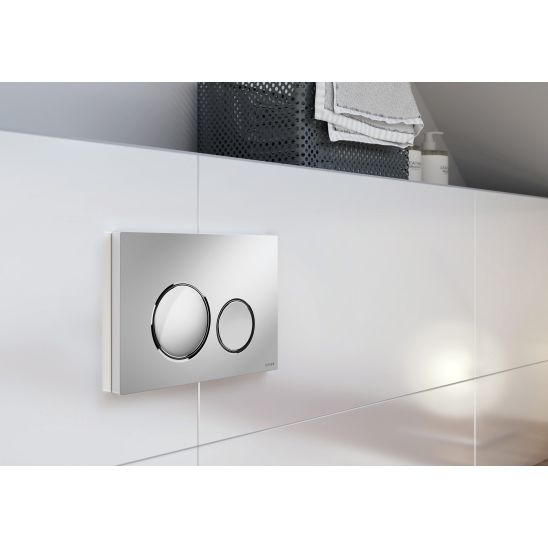 Set WC-Becken mit Absenkautomatik-Sitz Cersanit Zen S701-428, Verdeckter Rahmen mit Betätigungsplatte Cersanit S701-778