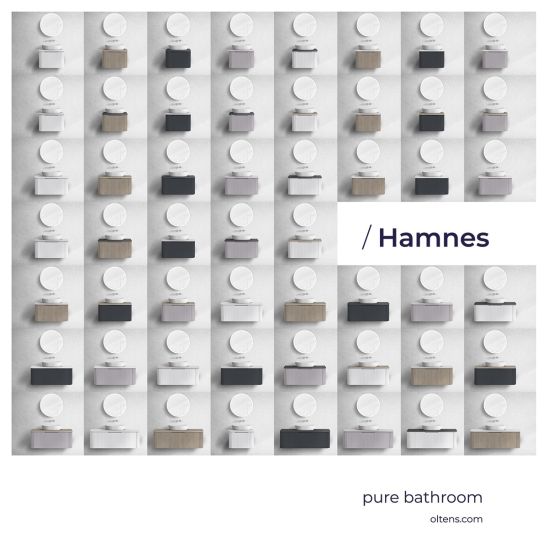 Set Kabinett Oltens Hamnes 60025000, Naphtha-Arbeitsplatte Oltens Hamnes 63015000