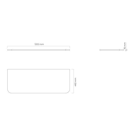 Set Kabinett Oltens Hamnes 60025900, Naphtha-Arbeitsplatte Oltens Hamnes 63015900