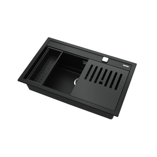 Set Tegranit-Spüle Teka Nova XXL 115230057, Küchenarmatur Teka ARK 23938120N