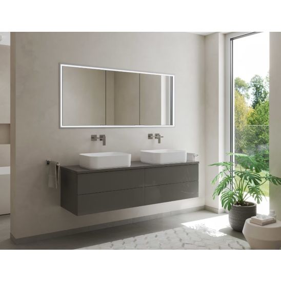 Set Kabinett Kronenbach Cube 2.0 KB100212CR, Unterputz-Montagerahmen für Spiegel Kronenbach Cube 2.0 NU1000032NU