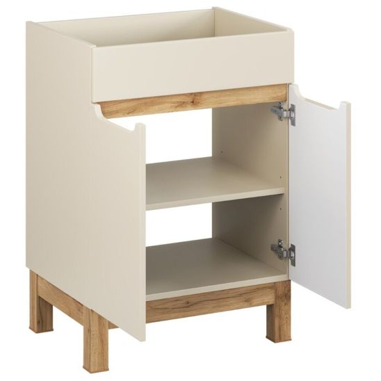 Set Kabinett Comad Bali Cashmere BALI CASHMERE 82-60-46-2D, Waschbecken Comad Lava UM-CFPLAVA60DDP