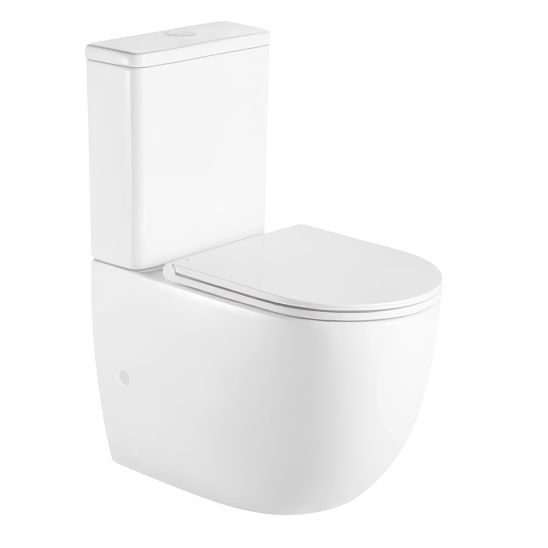 Set Kompakte Toilettenschüssel Oltens Hamnes 44501000, Toilletensitz Oltens Hamnes 45111000