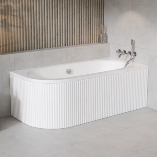 Set Eckbadewanne Besco Avita #WAV-160-NL, Badewannenverkleidung Besco Avita OAV-160-NSR