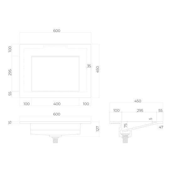 Set Unterschrank Oltens Lun 60027300, Waschbecken Oltens Stila 40200000