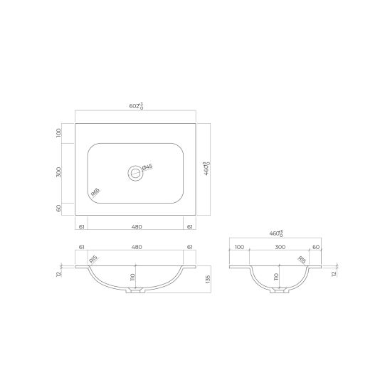 Set Unterschrank Oltens Lun 60027000, Waschbecken Oltens Kalla 40209000