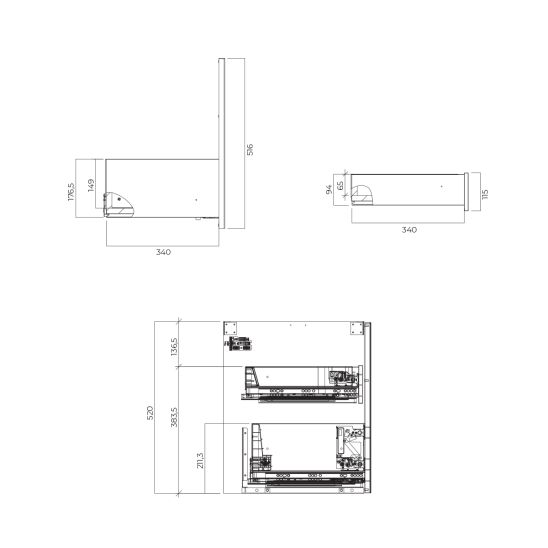 Set Badschrank Oltens Lun 60032000, Waschtischplatte Oltens Lun 63024000