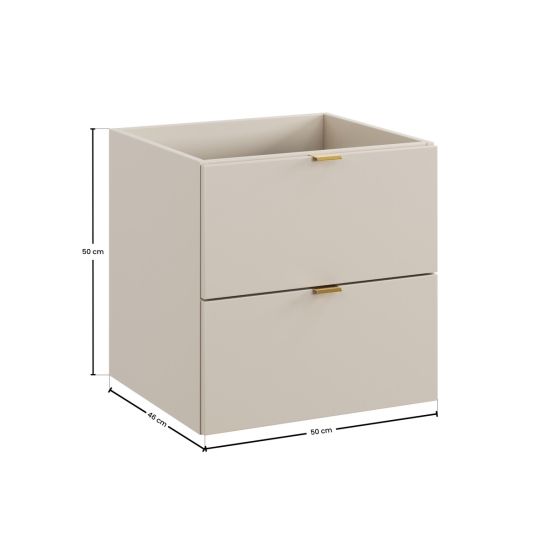 Set Kabinett Comad Dalia Cashmere DALIA CASHMERE 82-50-46-2S, Waschbecken Comad Lava UM-CFP LAVA 50D