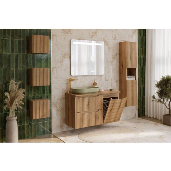 Set Badschrank Comad Nova Coast Evoke NOVA COAST EVOKE 82-80-40-2S, Badschrank Comad Nova Coast Evoke NOVA COAST EVOKE 80-30-2D, NOVA OAK A 89-80