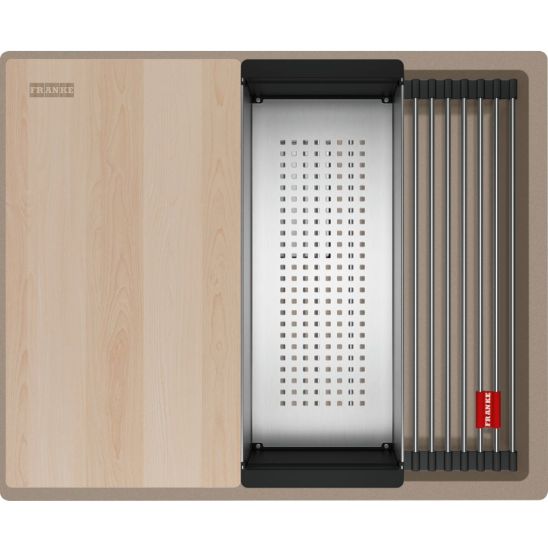 Set Granitspüle Franke Kanon 125.0749.657, Küchenarmatur Franke Atlas Neo 115.0741.710
