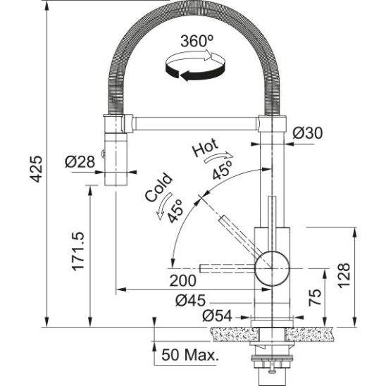 Set Edelstahlspüle Franke Box 127.0453.656, Küchenarmatur Franke Smart Glenda 115.0747.475, 112.0717.084