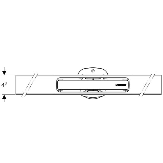 Set Linienablauf Geberit CleanLine 154.501.KS.1, Duschrinne Geberit CleanLine 154.152.00.1