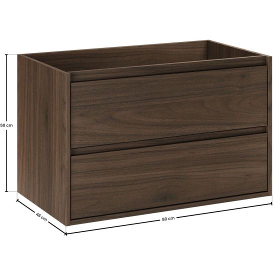 Set Badschrank Comad Viola VIOLA VILLA 82-80-46-2S, Waschbecken Comad Lava UM-CFP LAVA 80D DP