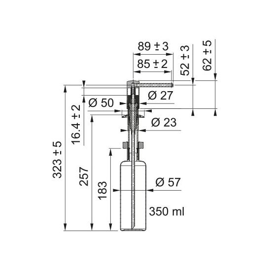 Set Küchenarmatur Franke Urban 115.0627.523, Flüssigkeitsspender Franke Comfort 112.0753.277