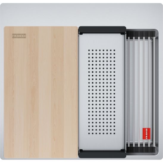 Set Edelstahlspüle Franke Box 127.0749.856, Küchenarmatur Franke Smart Glenda 115.0747.475