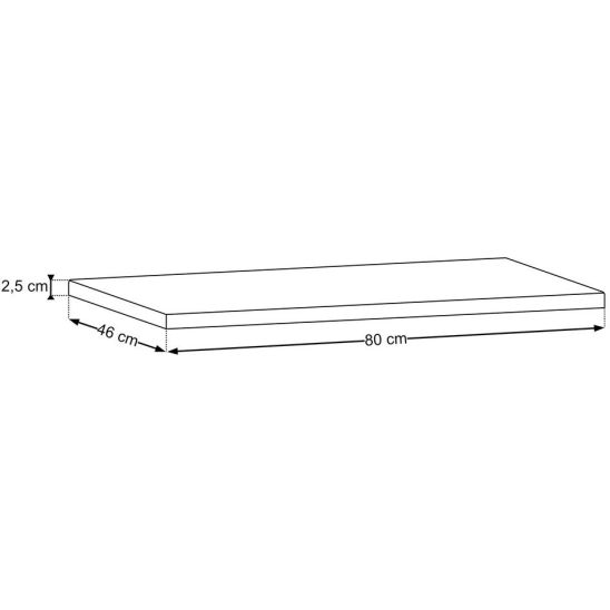 Set Badschrank Comad Dorothy Ristretto DOROTHY RISTRETTO 82-80-46-2S, Spiegel Comad Dorothy Ristretto DOROTHY RISTRETTO 84-80, RISTRETTO 89-80-46 M